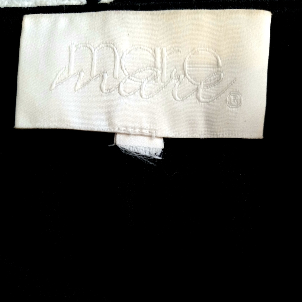 Mare Mare Loki print black and white lined mini skirt M - Picture 3 of 6